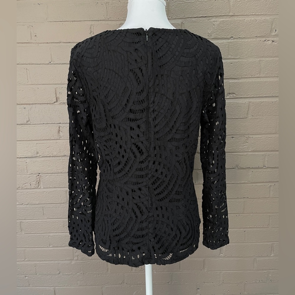 Boden black lace top 10 - Picture 6 of 9